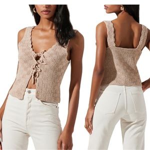 ASTR sweater tank top